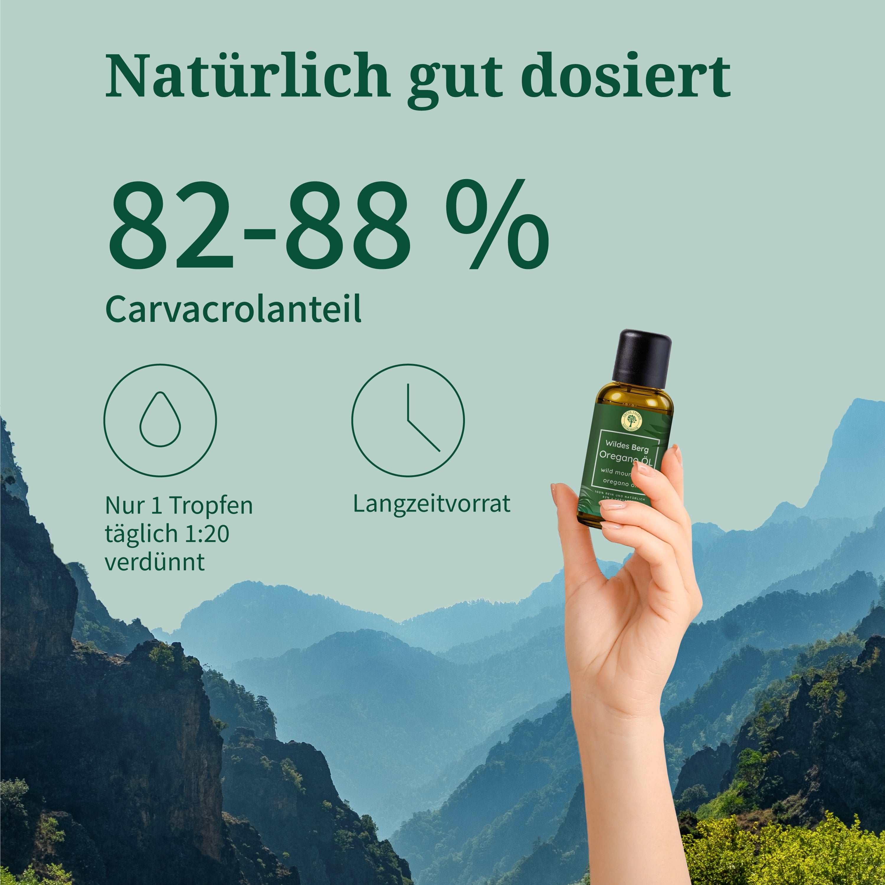 Wildes Berg Oregano Öl Set 2 x 10 ml