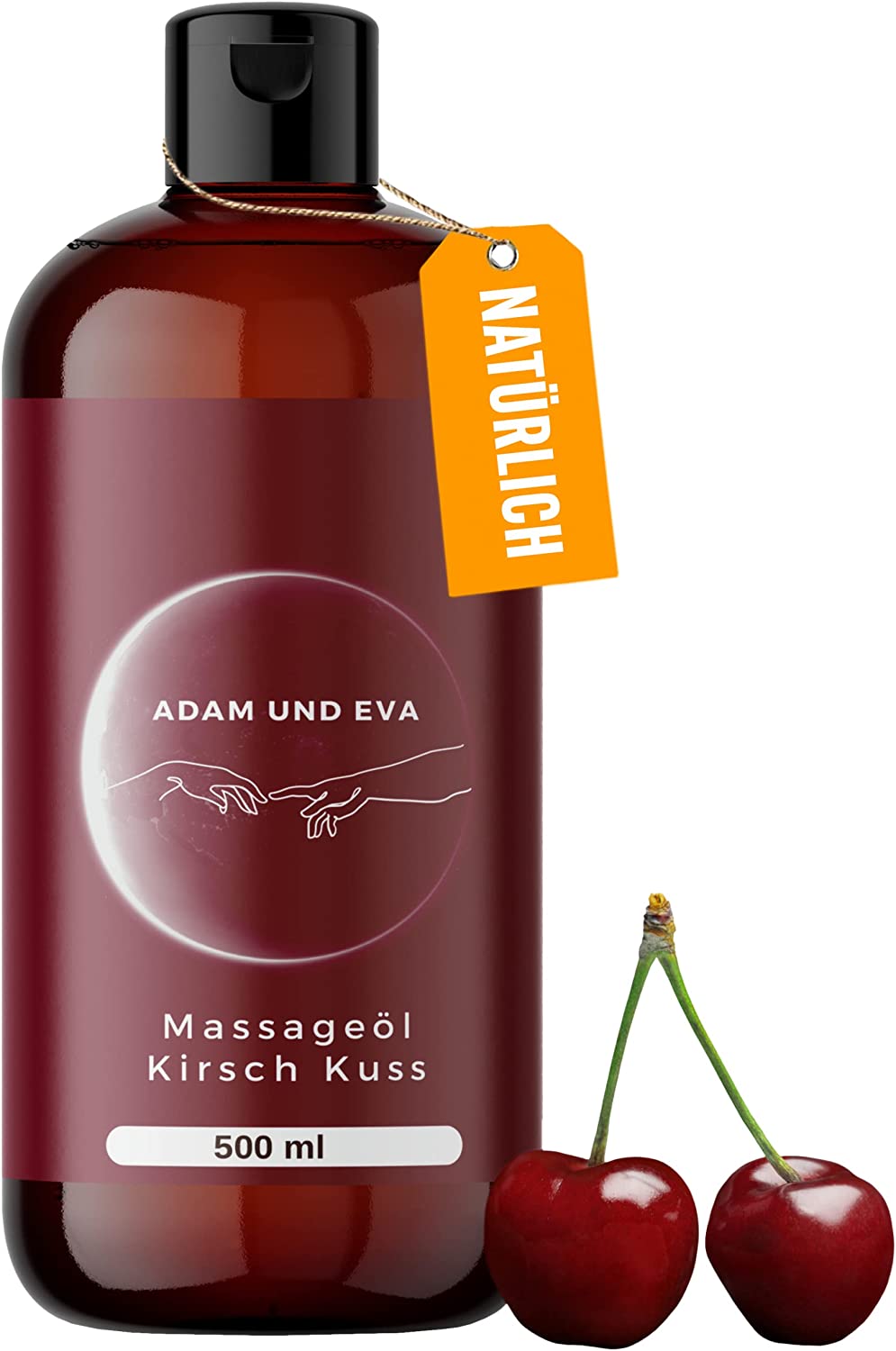 ADAM & EVA® Kirsch Kuss - XXL 500 ML - Massageöl