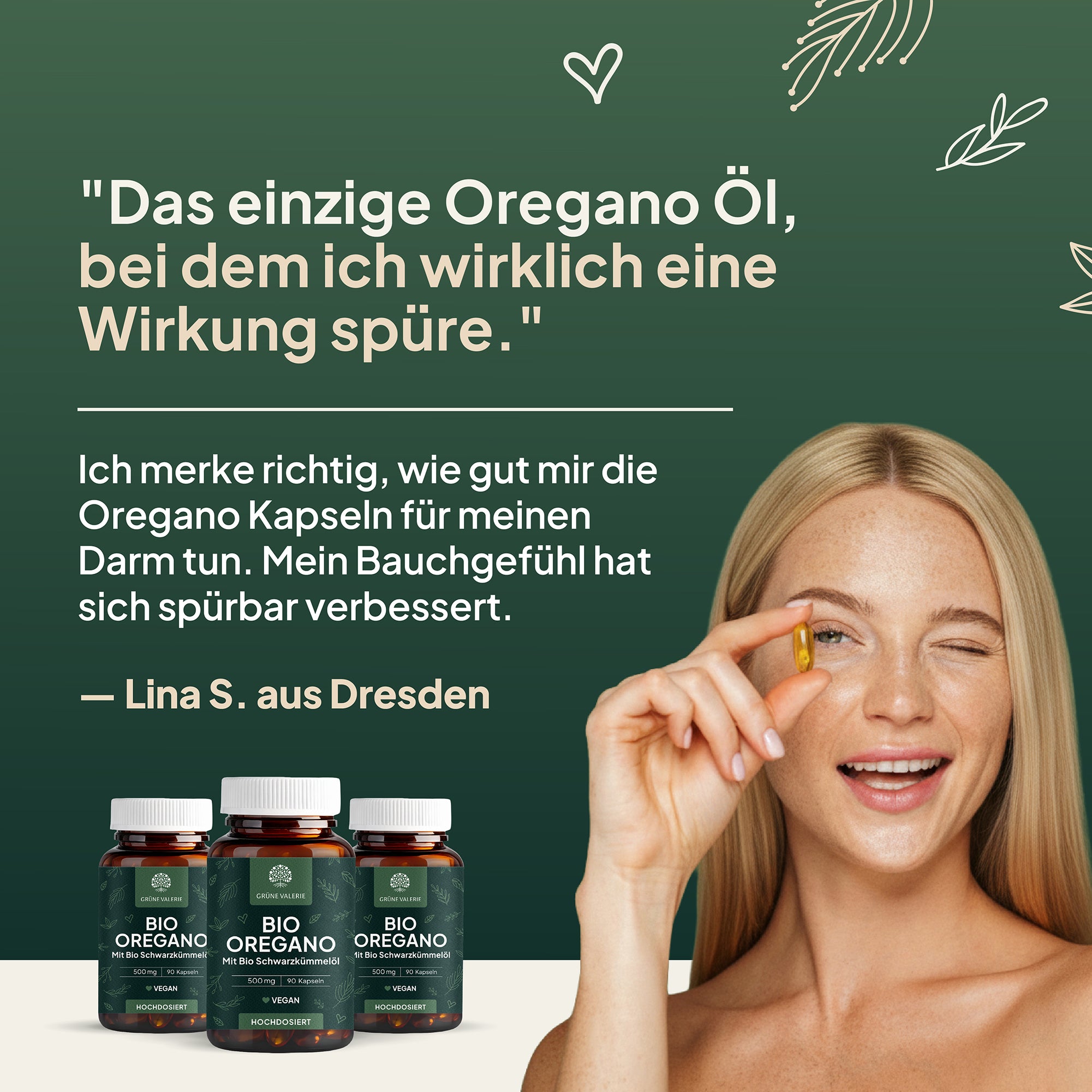 Bio Oregano Öl Kapseln (Vegan)