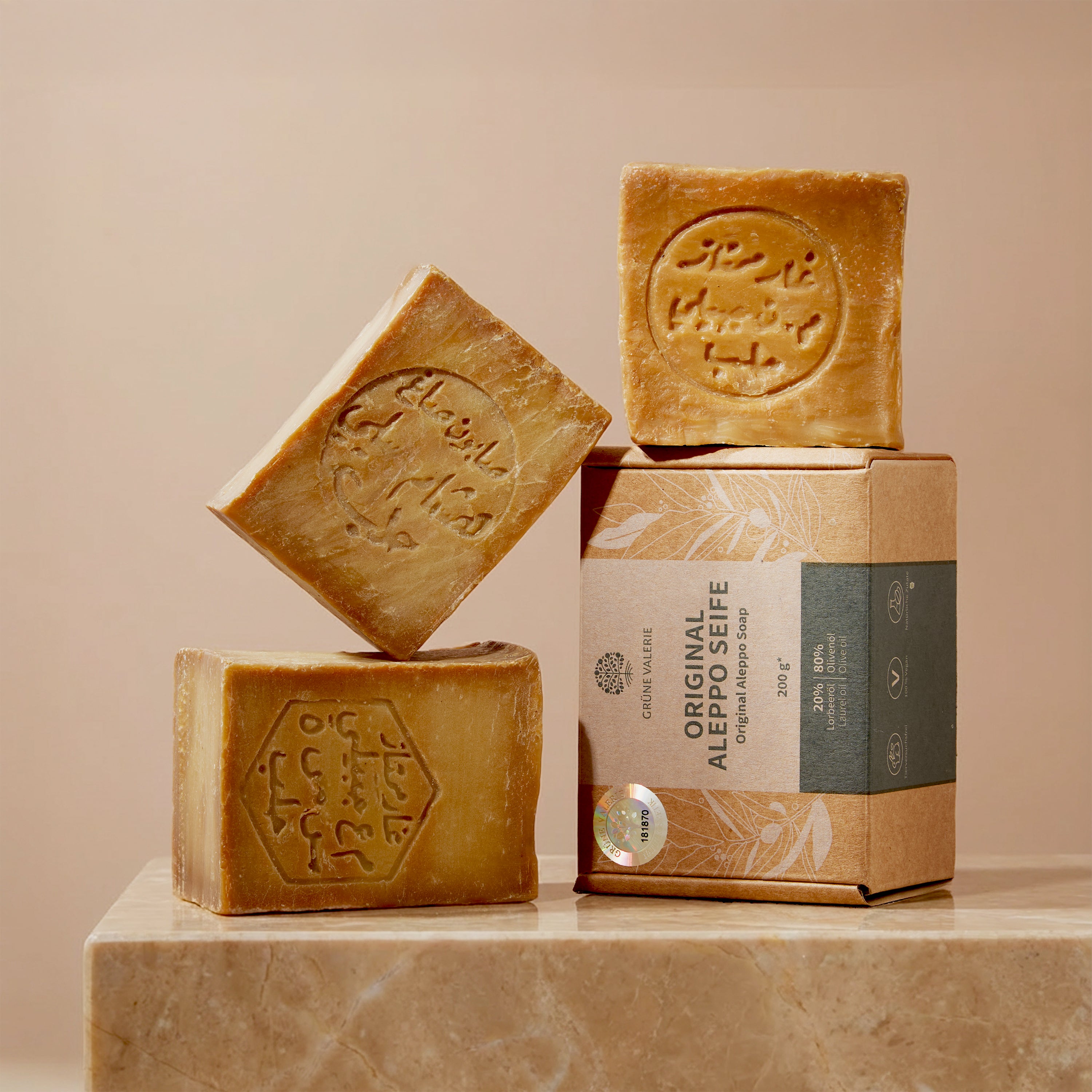 Aleppo Seife PREMIUM Probier Set + Seifenhalter