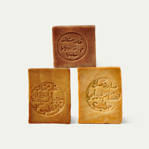 Aleppo Seife Probier Set + Seifenhalter