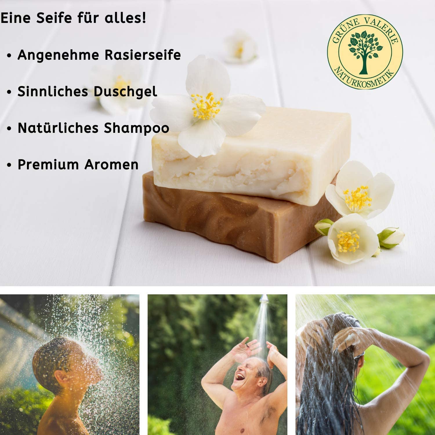 Original Aleppo Seife Deluxe mit Amber Musk Oud Duft