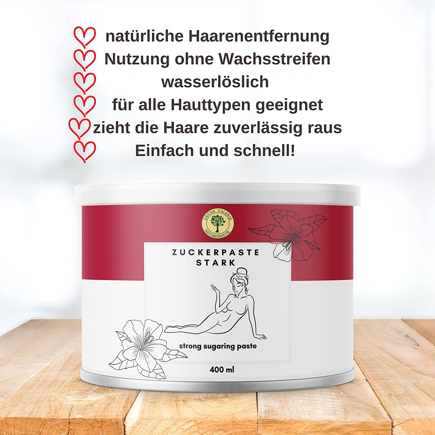 Zuckerpaste Sugaring Paste - Strong 400 ML - Haarentfernung/Enthaarung